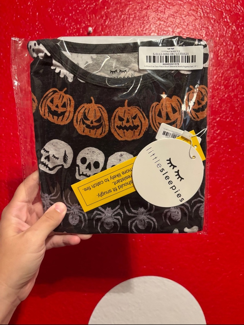 Little sleepies Hallows Eve Two-Piece Short Sleeve & Shorts Pajama Set